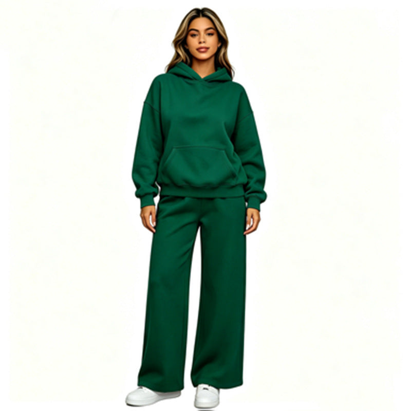 Women Casual Hoodie with Loose Pants Mune Fashion