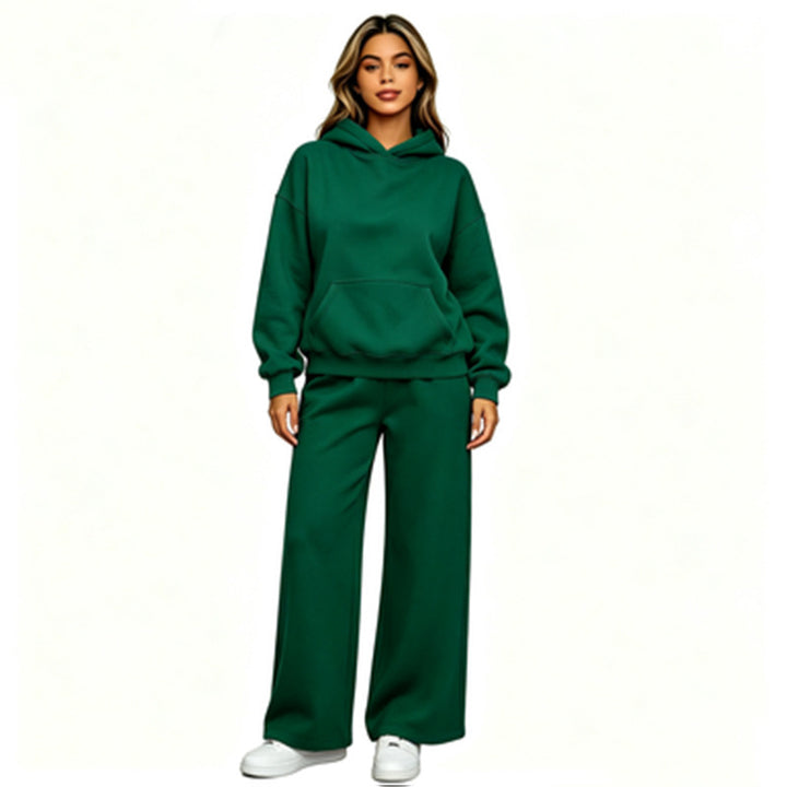 Women Casual Hoodie with Loose Pants Mune Fashion