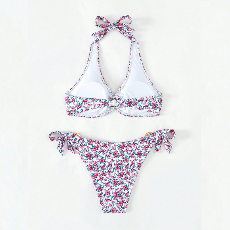 Women's Triangle Bikini Set with Playful Ruffle Details Mune Fashion