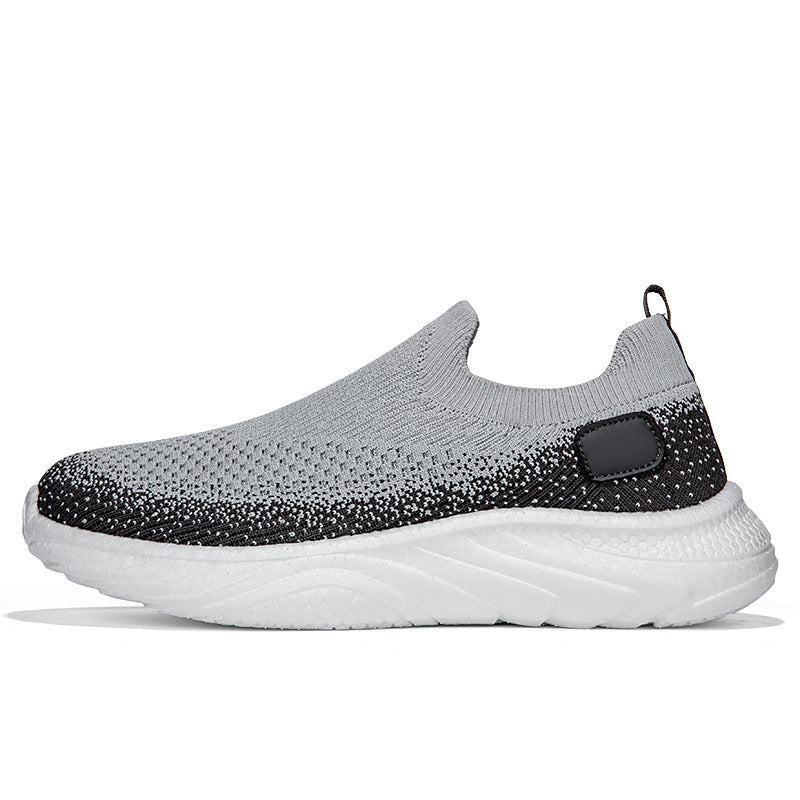 Women’s elastic knitted casual slip-on moccasin-style shoe with sock-like entry and padded wave comfort sole Mune Fashion