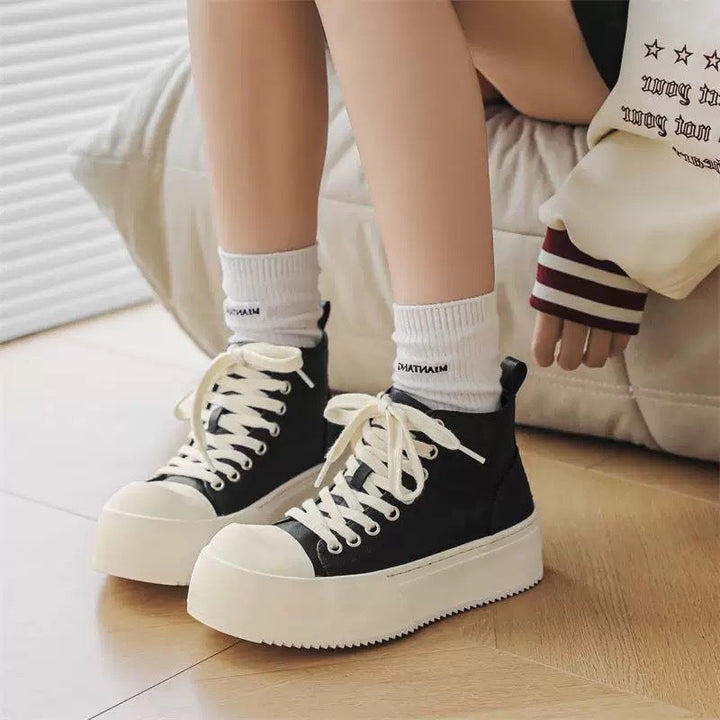 Women High Platform Sneakers with Robust Profile and Sporty Design Mune Fashion