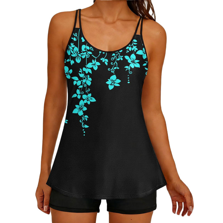 Damen Sportliches Tankini-Oberteil mit elegantem Floral-Design Echo Archiv
