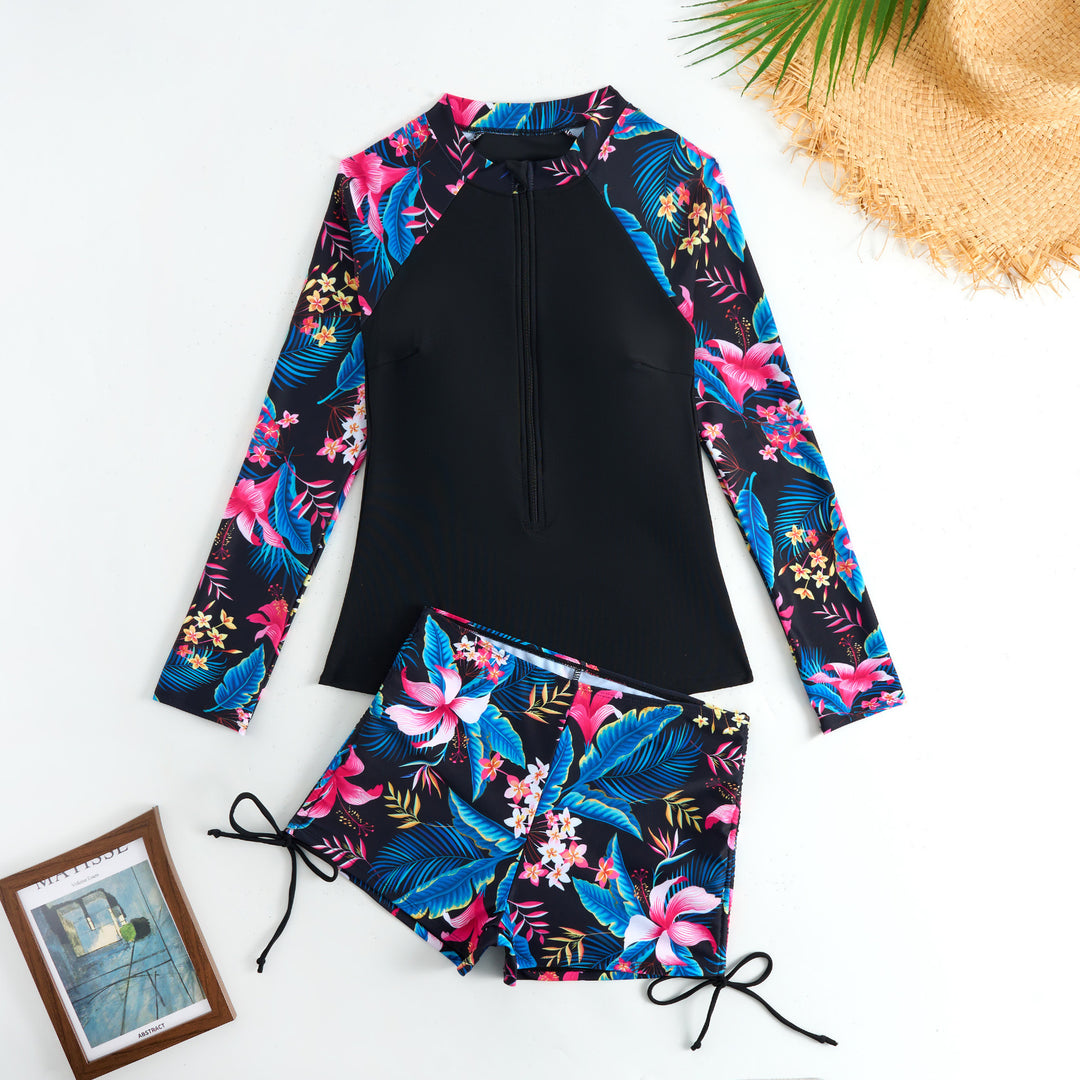 Ladies Sporty Long Sleeve Surf Wetsuit Mune Fashion