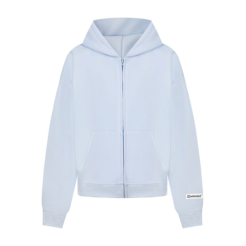 Women’s hoodie sweat jacket with full zip, kangaroo pocket and relaxed fit Mune Fashion