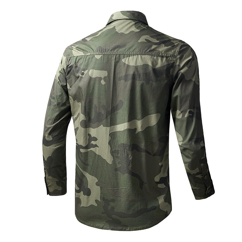 Men's nan Field Shirt made of technical ripstop with double reinforced chest pockets and ergonomic cut Mune Fashion