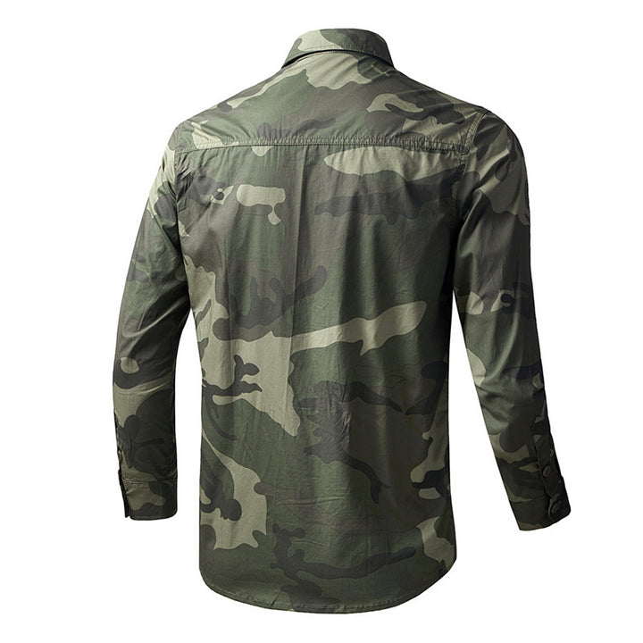 Men's nan Field Shirt made of technical ripstop with double reinforced chest pockets and ergonomic cut Mune Fashion