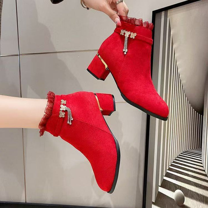 Ladies Glamorous Ankle Boots Mune Fashion