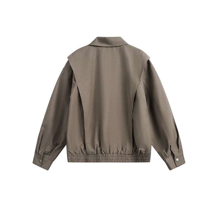 Unisex Lightweight Boxy Field Blouson in Utility Look with Patch Flap Pockets and Elastic Hem Mune Fashion