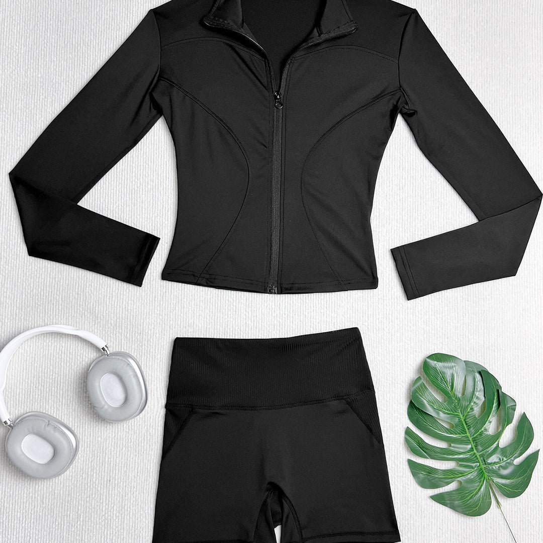 Women's sporty set with high collar and long sleeves Mune Fashion