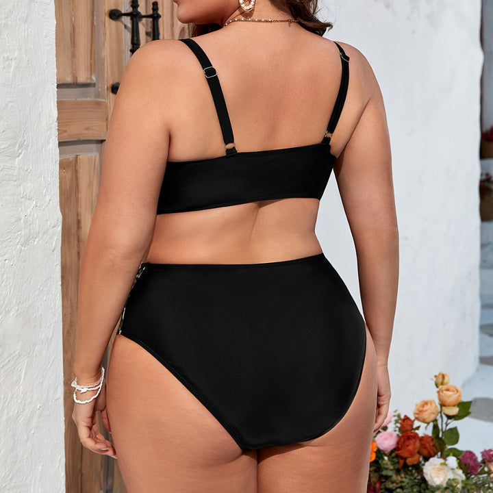 Women's bikini set with elegant ruffles and animal design Mune Fashion