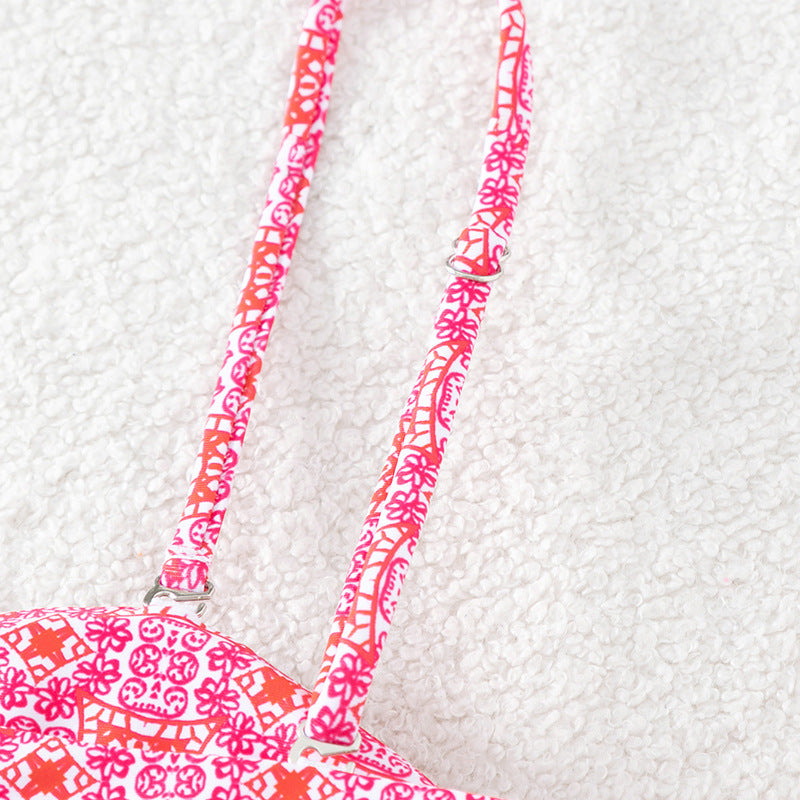 Women's bandeau bikini with decorative knot and playful tie bands Mune Fashion