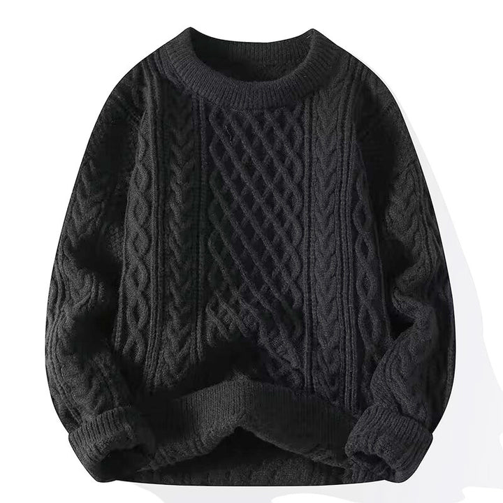 Women's chunky knit sweater with cable pattern Mune Fashion 1787964300