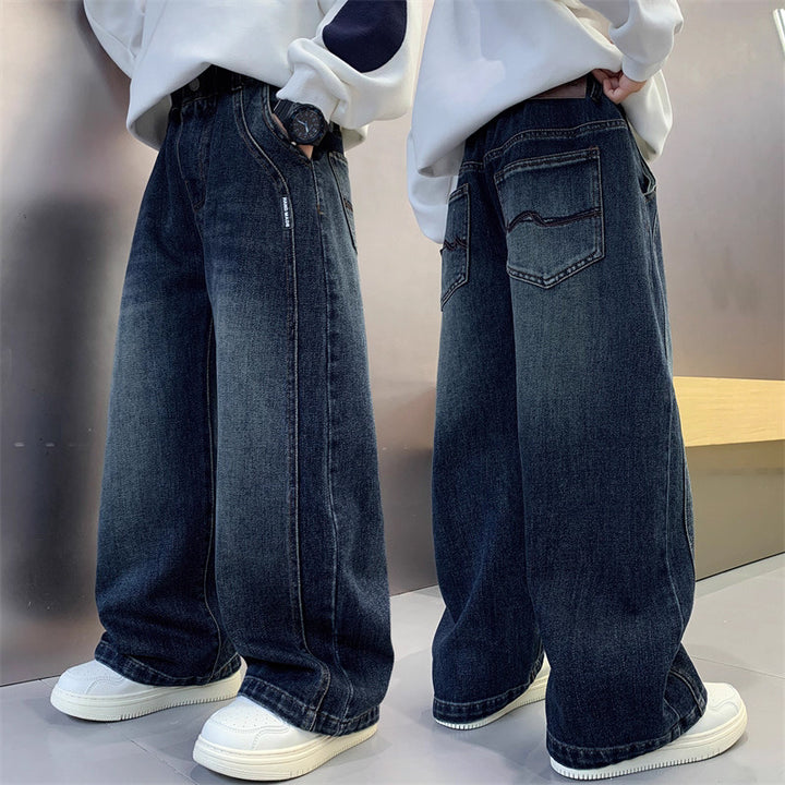 Men's Casual Loose Denim Jeans Mune Fashion