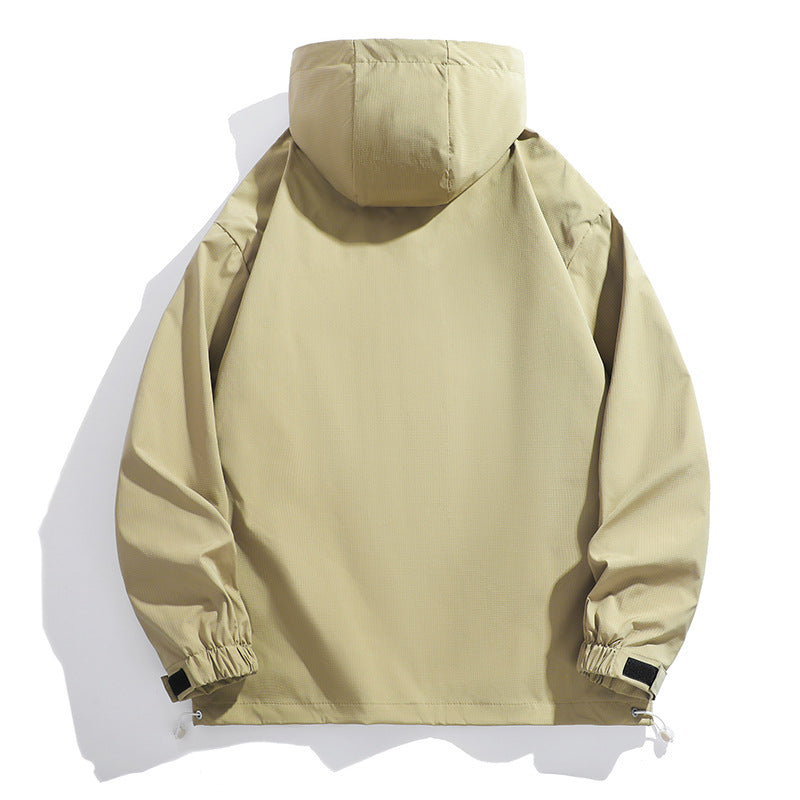 Men's Stylish Outdoor Jacket with High Collar Mune Fashion