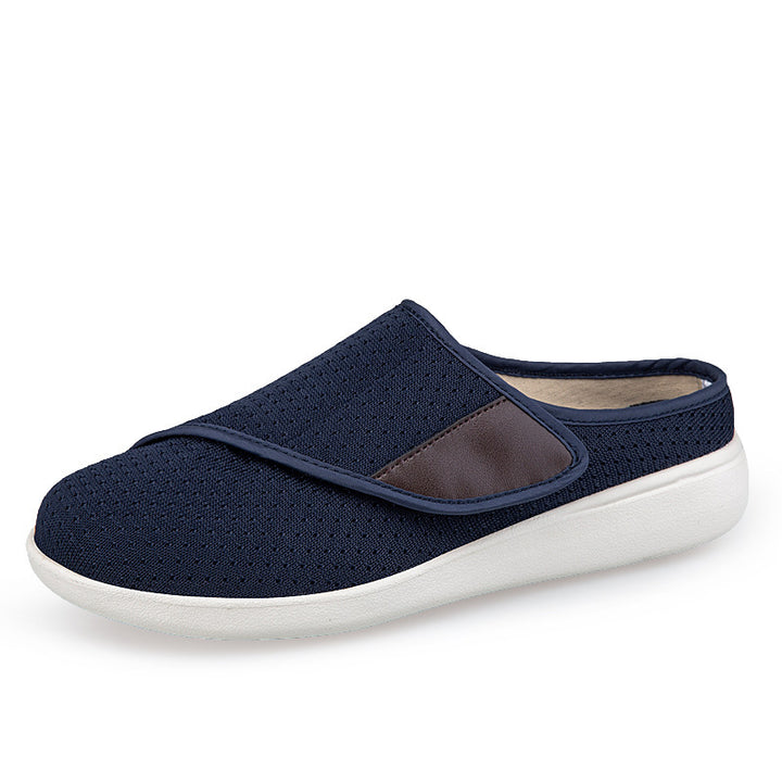 Men's orthopedic slipper with adjustable Velcro, breathable mesh and shock-absorbing foam sole Mune Fashion