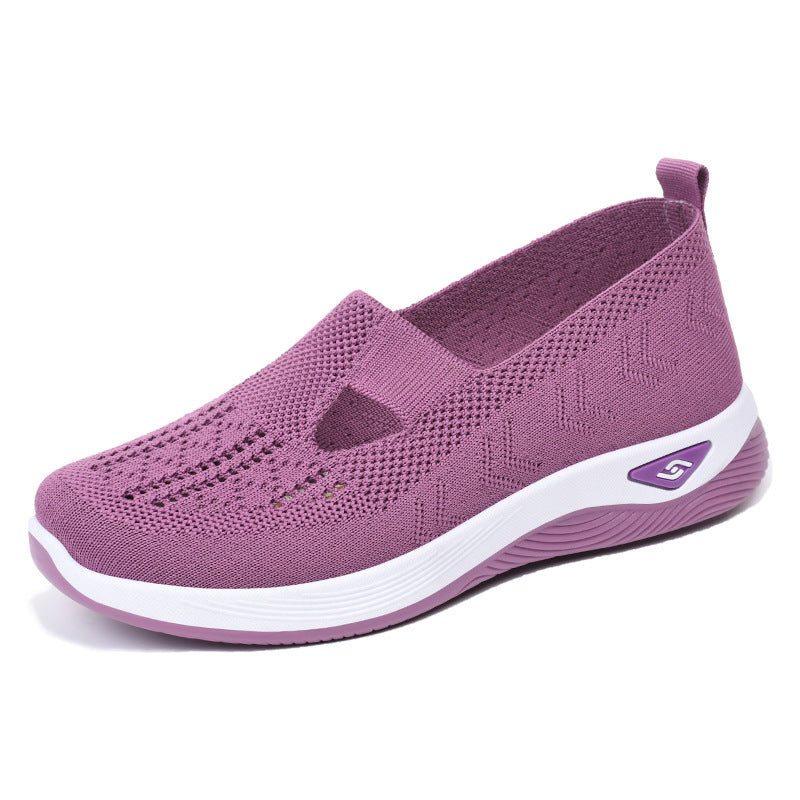 Women Breathable Slip-On Sneakers with Elastic Design Mune Fashion
