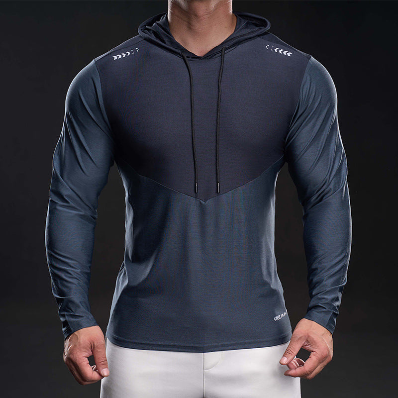 Men's Functional Long Sleeve Hoodie for Training with Stretch and Breathability Mune Fashion