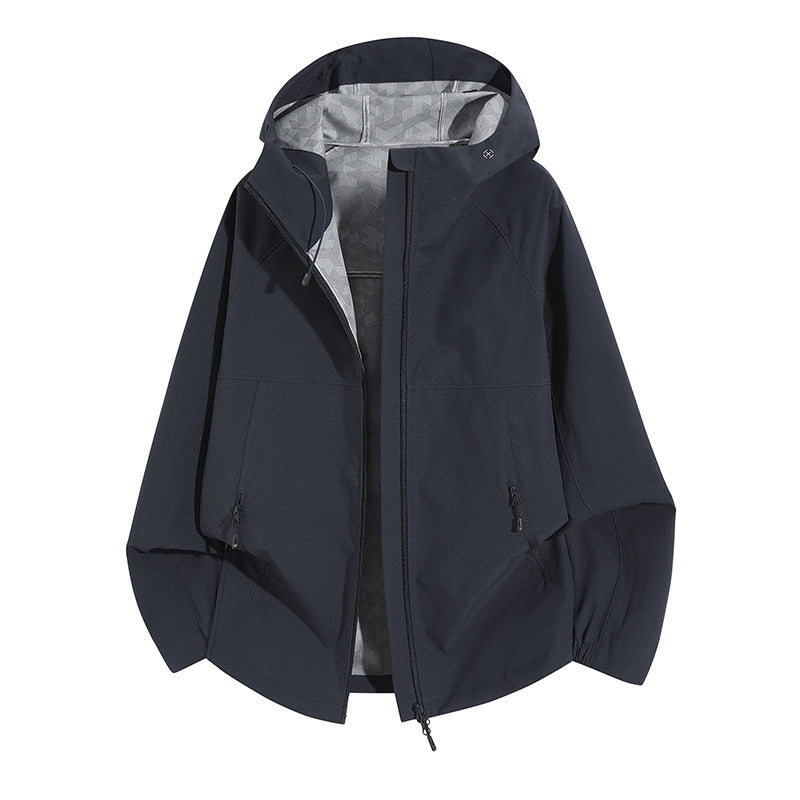 Women's Weatherproof Hooded Jacket with Ventilated Collar Mune Fashion