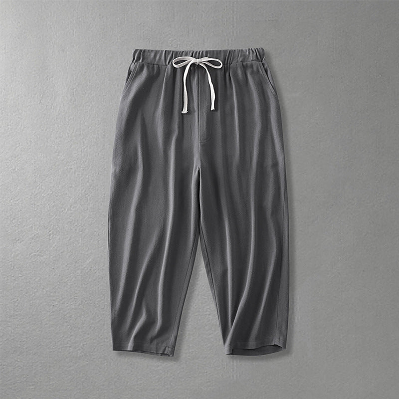 Women's loosely cut leisure pants with elastic waistband and drawstring Mune Fashion