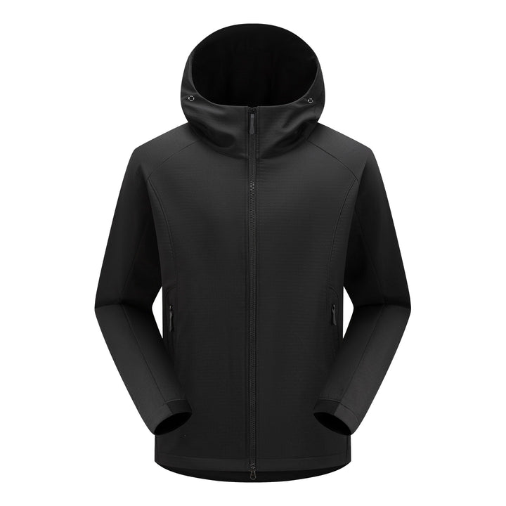 Men's softshell outdoor jacket with hood, windproof membrane and ergonomic cut Mune Fashion