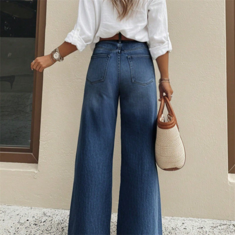 Women's High-Waisted Extra Wide Flare Jeans from Mune Fashion