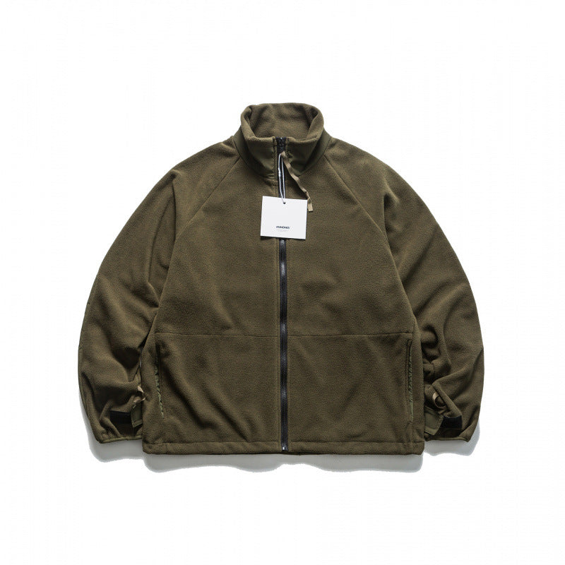Unisex Oversize-Utility-Rain Jacket with Hood and Concealed Zipper Mune Fashion