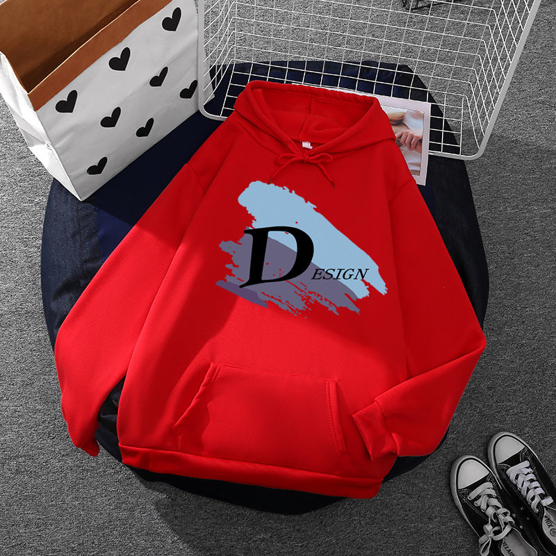 Unisex cool hooded sweatshirt with large brush logo, kangaroo pocket and adjustable hood Mune Fashion