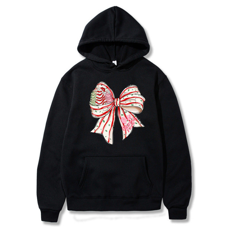 Women’s Hoodie with Festive Bow Design Mune Fashion