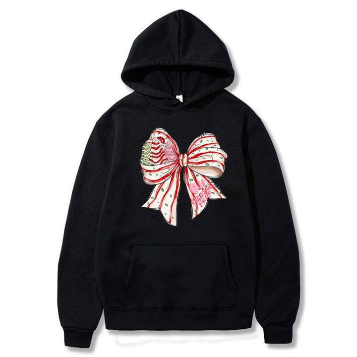 Women’s Hoodie with Festive Bow Design Mune Fashion