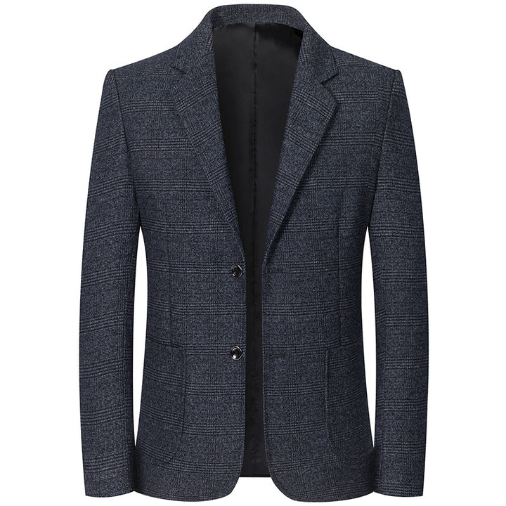 Men's Tailored Glencheck Blazer in City Blazer Style with Light Inner Lining Mune Fashion