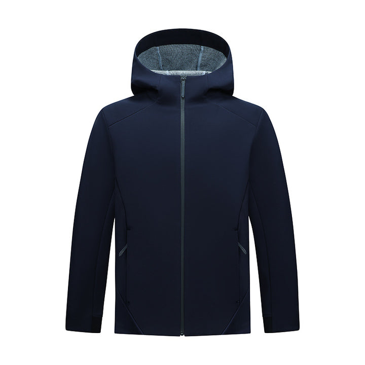 Women's Tailored Softshell Jacket with Hood and Fleece Lining Mune Fashion
