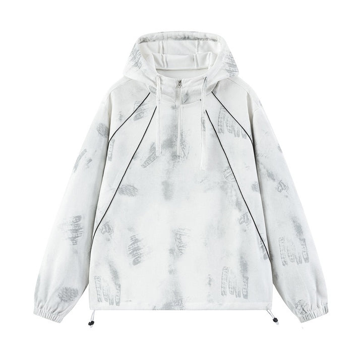 Women’s sporty hooded jacket with side zippers Mune Fashion