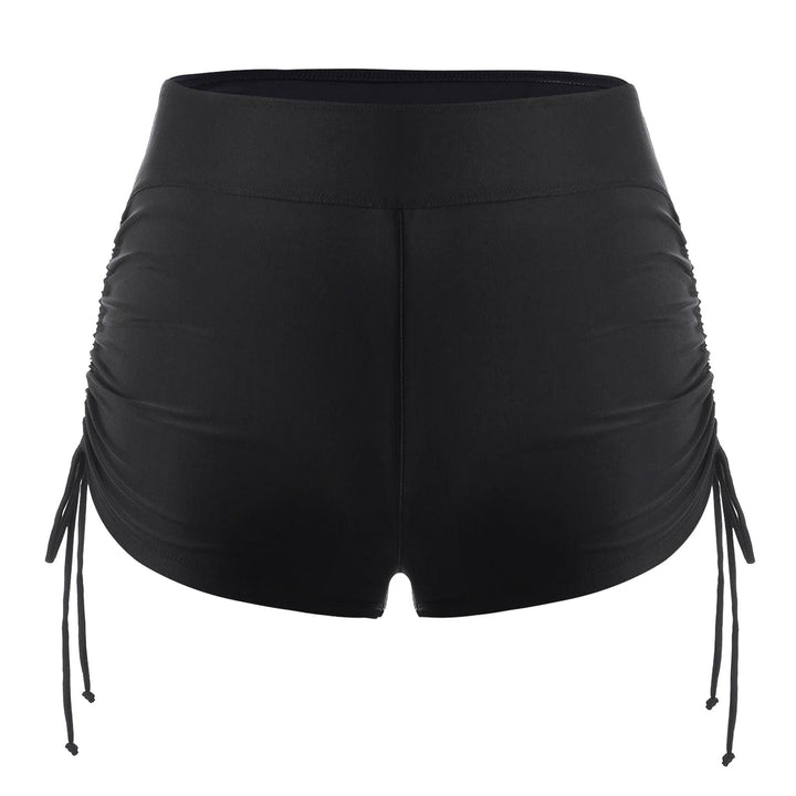 Women's Sporty Swim Shorts with Practical Gathering Mune Fashion