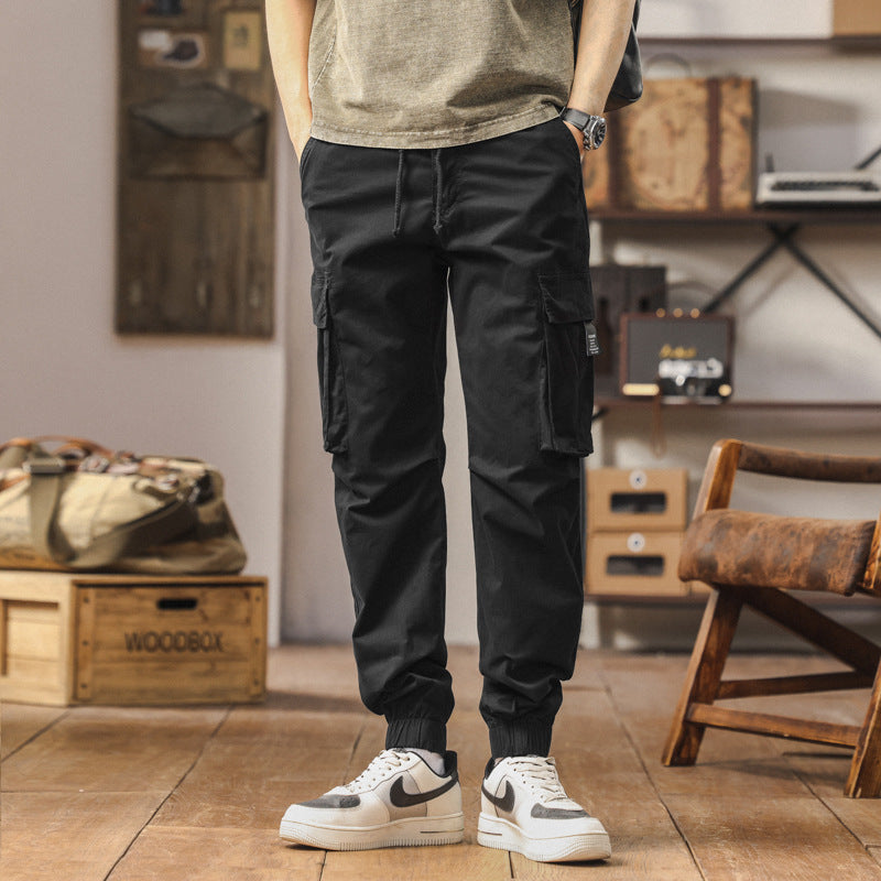 Herren Cargo-Jogger im technischen Utility-Design mit elastischem Tunnelzugbund und Mehrfachtaschen Mune Fashion