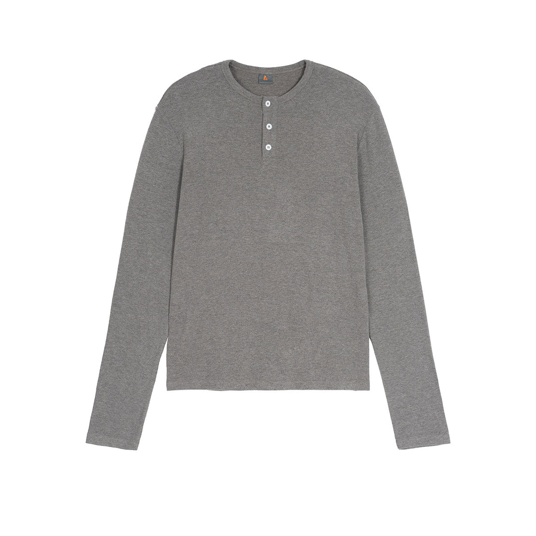 Women Long Sleeve Thermal Henley Shirt Mune Fashion