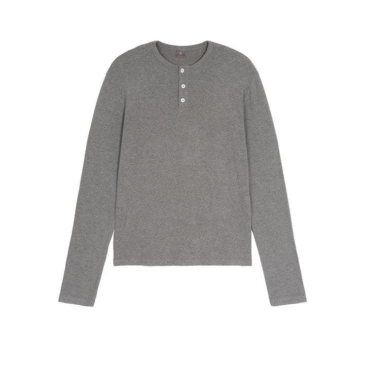 Women Long Sleeve Thermal Henley Shirt Mune Fashion