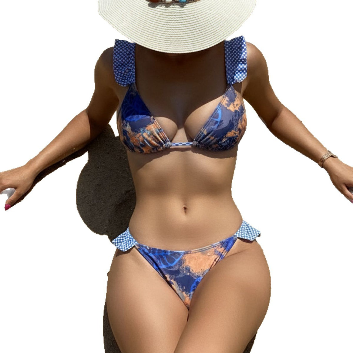 Women's Bikini Set with Fashionable Ruffle Details Mune Fashion