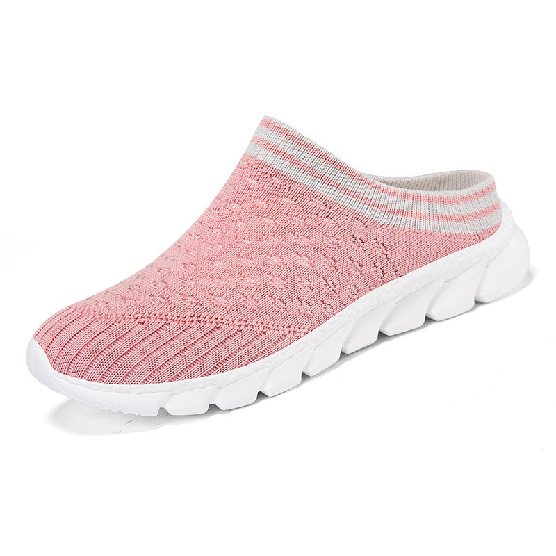 Women's knitted mule with sock-like shaft and cushioned segment outsole Mune Fashion