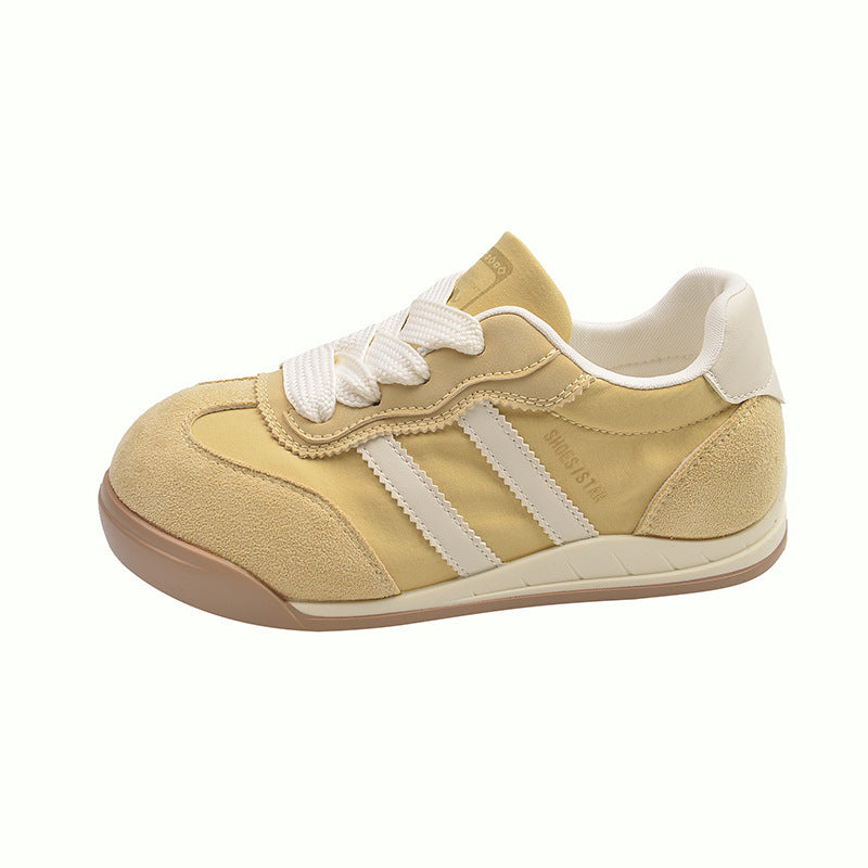 Women Comfortable Sneakers with Elastic Laces and Cushioning Sole Mune Fashion