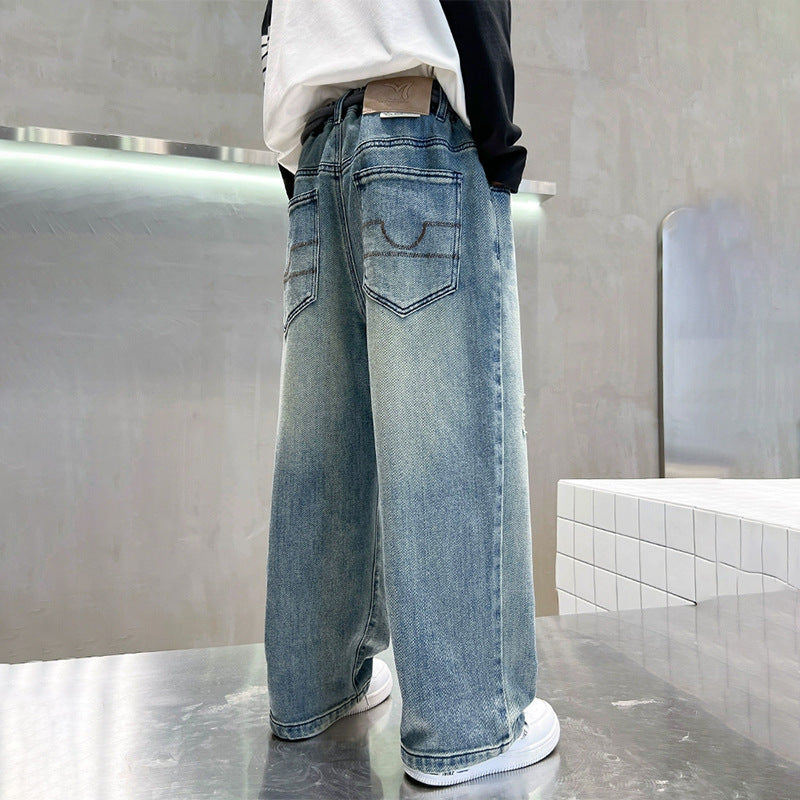 Men's loose denim jeans in modern casual style Mune Fashion