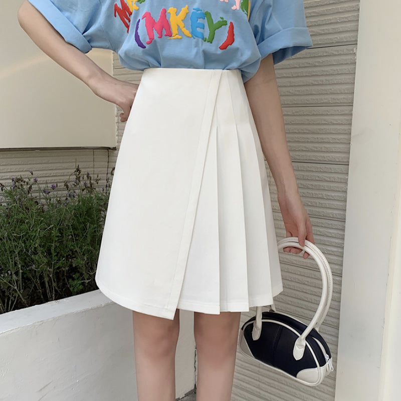 Women's Pleated Mini Skirt with High Waist Mune Fashion