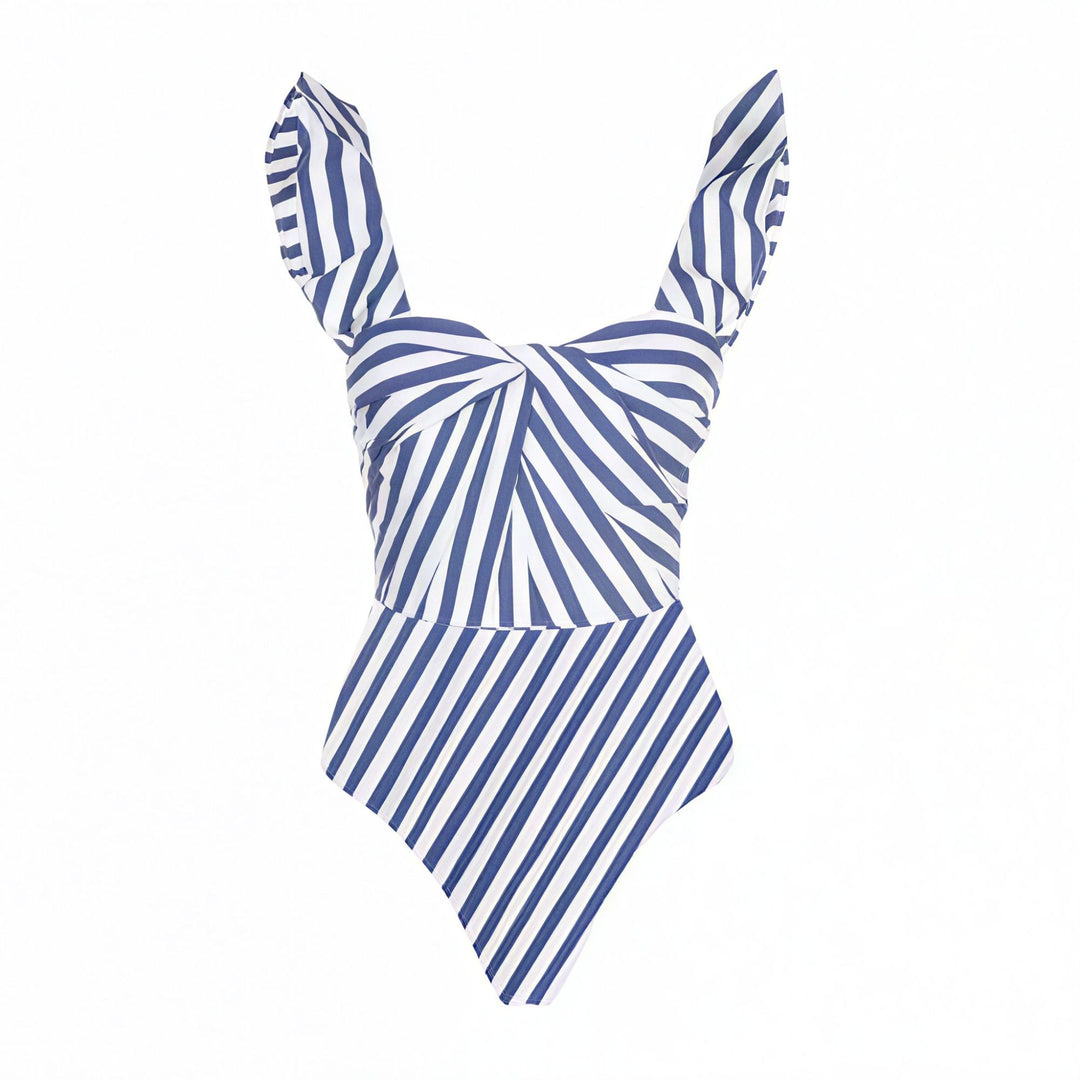 Women's One-Piece Swimsuit with Playful Ruffle Design Mune Fashion