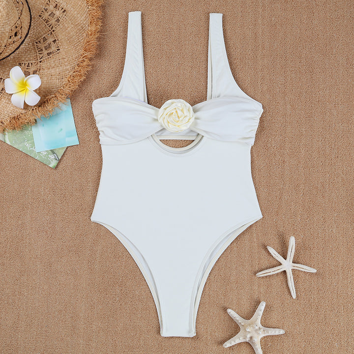 Women's swimsuit with decorative rose band Mune Fashion
