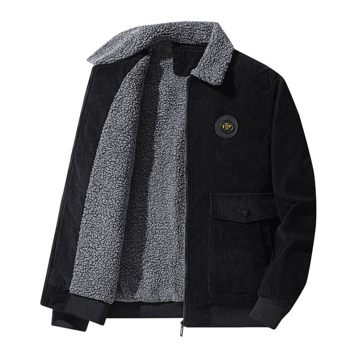 Men's Stylish Fleece Jacket with Teddy Lining Mune Fashion
