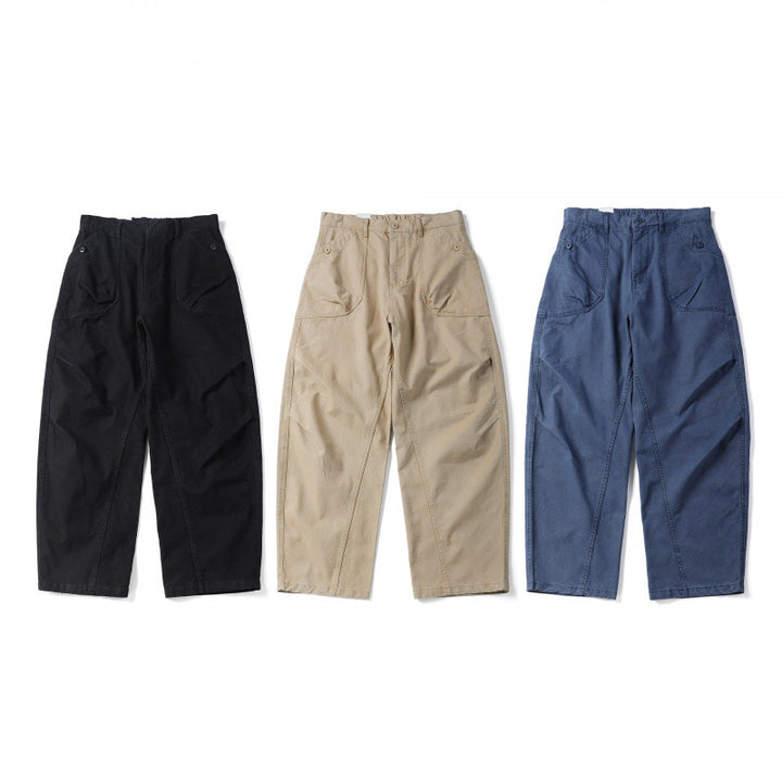 Unisex Loose Utility Pants with High Waist, Wide Leg and External Work Pockets Mune Fashion