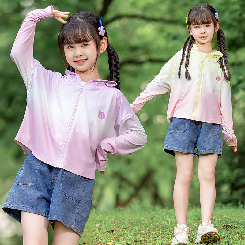 Ladies nan lightweight children's sun protection jacket with hood Mune Fashion