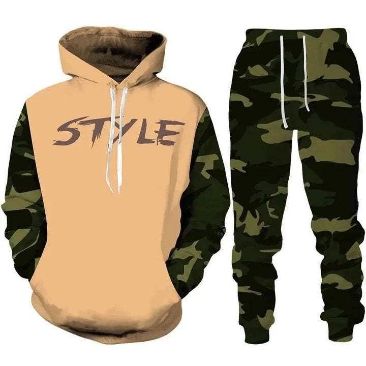 Men's Stylish Hoodie Sweatshirt and Jogging Pants Set Mune Fashion