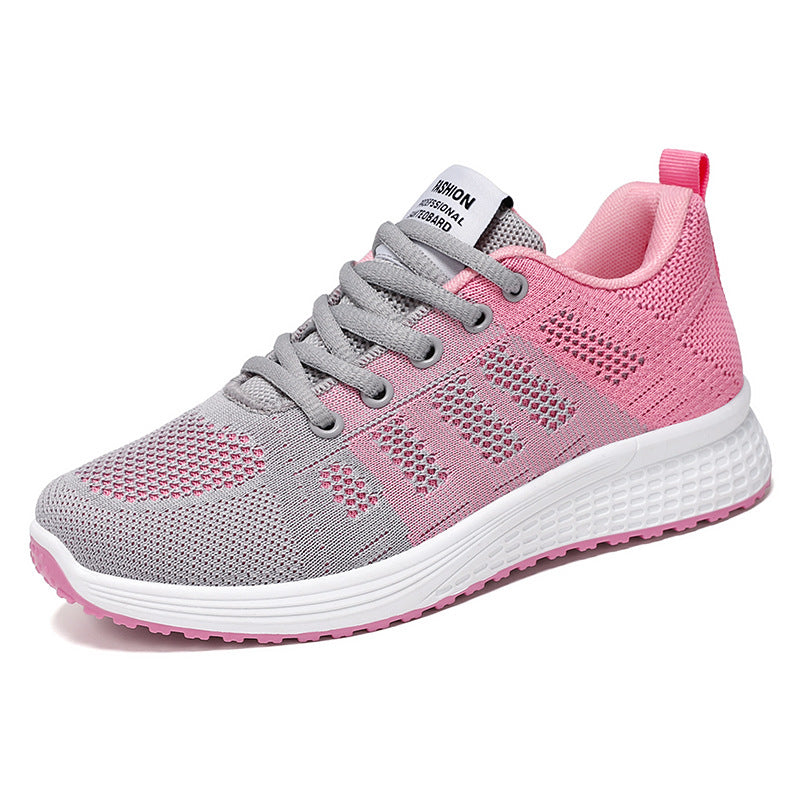 Men's lightweight knit running shoe with visible air cushioning and stable heel support Mune Fashion
