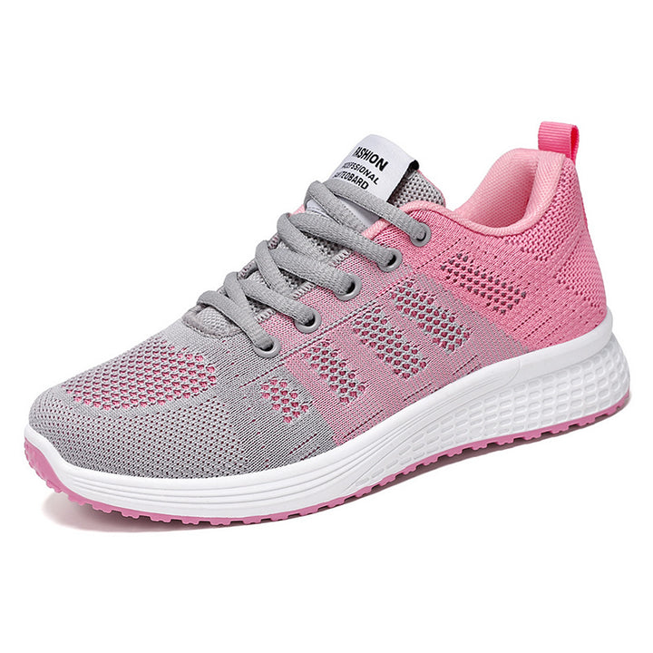 Men's lightweight knit running shoe with visible air cushioning and stable heel support Mune Fashion