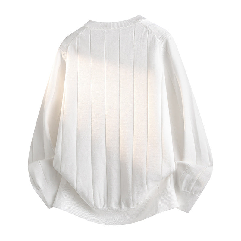 Women Playful Long Sleeve Henley Sweater Mune Fashion